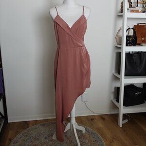 Lulus Mauve Pink Asymmetrical Dress